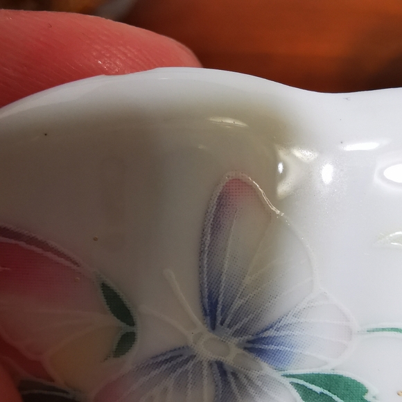 Vintage Aynsley Fine Bone China Little Sweetheart Lidded Butterfly Trinket Dish - Picture 12 of 17